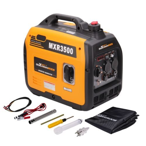 Generador inversor de gasolina portátil y compacto maXpeedingrods de 3300 W y 230 V, 4 tiempos