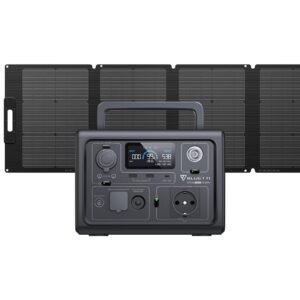 Generador solar BLUETTI EB3A con panel solar PV120S y batería de respaldo LiFePO4 de 268 Wh
