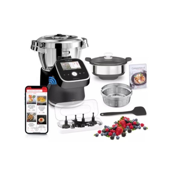 Robot de cocina multifunción Moulinex HF93F810 con báscula integrada y pantalla táctil + 300 recetas - Imagen de 2