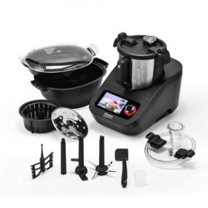 Robot de cocina multifunción con wifi Cuisio Spirit Black Edition Kitchencook