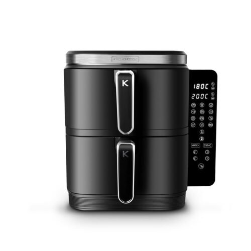 Freidora de aire doble con cestas apiladas de 12 l – Airflow 12 Kitchencook