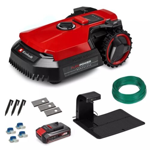 Robot cortacésped Einhell FREELEXO 500 – 18 V – Sin escobillas – Programable mediante app – Sensores de seguridad