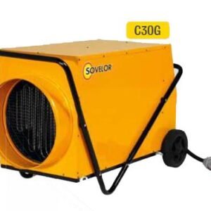 Sovelor - Calefactor móvil de aire forzado con conductos eléctricos de 30 kW sobre ruedas - C30G
