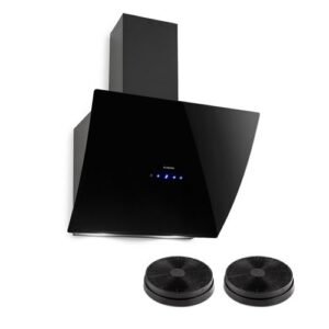 Campana extractora de pared Klarstein Annabelle 60 cm + 2 filtros de recirculación de aire 650 m³/h clase B - negra