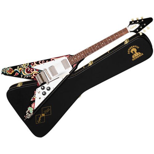 Epiphone – Flying-V Jimi Hendrix Love Drops Ebony