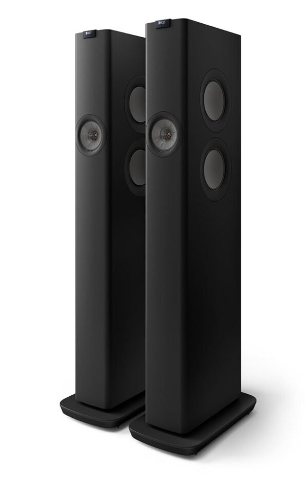 Altavoces Hi-Fi inalámbricos KEF LS60 en color negro, se venden por pares