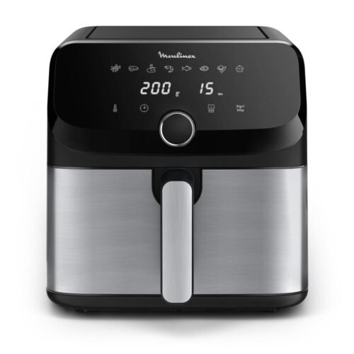 Freidora sin aceite Moulinex Easy Fry Mega EZ855D 2020 W de acero inoxidable