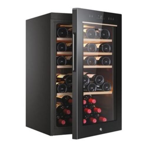 Haier HWS49GA – Vinoteca – Ancho: 49,7 cm – Fondo: 58 cm – Alto: 82 cm – Clase F – Negro