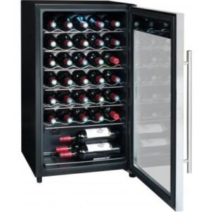 La Sommelière Service LS34A - Vinoteca - ancho: 48 cm - fondo: 43 cm - alto: 83,8 cm - clase G - acero inoxidable
