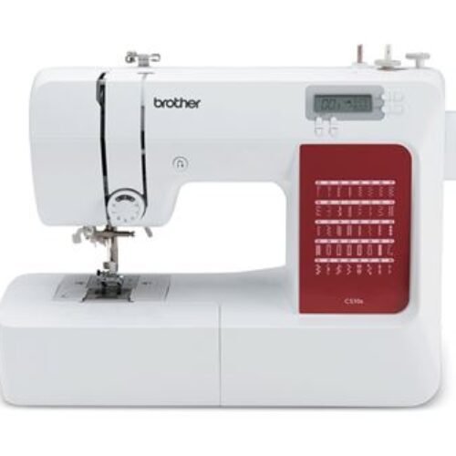 Máquina de coser Brother CS10S blanca y roja