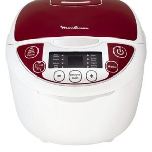 Moulinex MK705111 - Multicooker - 5 litros - 750 vatios - blanco/rojo