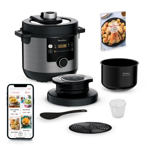 Moulinex Rapide Turbo Cuisine et Fry CE778810 1450 W Negro Multicocina