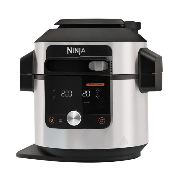 Multicocina Ninja SmartLid 12 en 1 Foodi MAX OL650EU de 1760 W, color negro y plateado