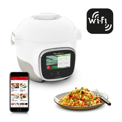 Moulinex Cookeo Touch WiFi Mini CE922110 900 W Blanco Multicocina Inteligente