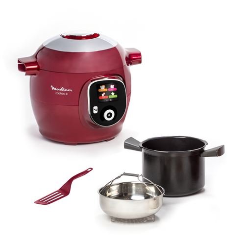 Moulinex Cookeo+ YY5118FB – Multicocina inteligente de alta presión (1600 W), color rojo