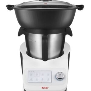Robot de cocina multifunción con báscula integrada y pantalla táctil + un bol adicional Robby robicook + bol